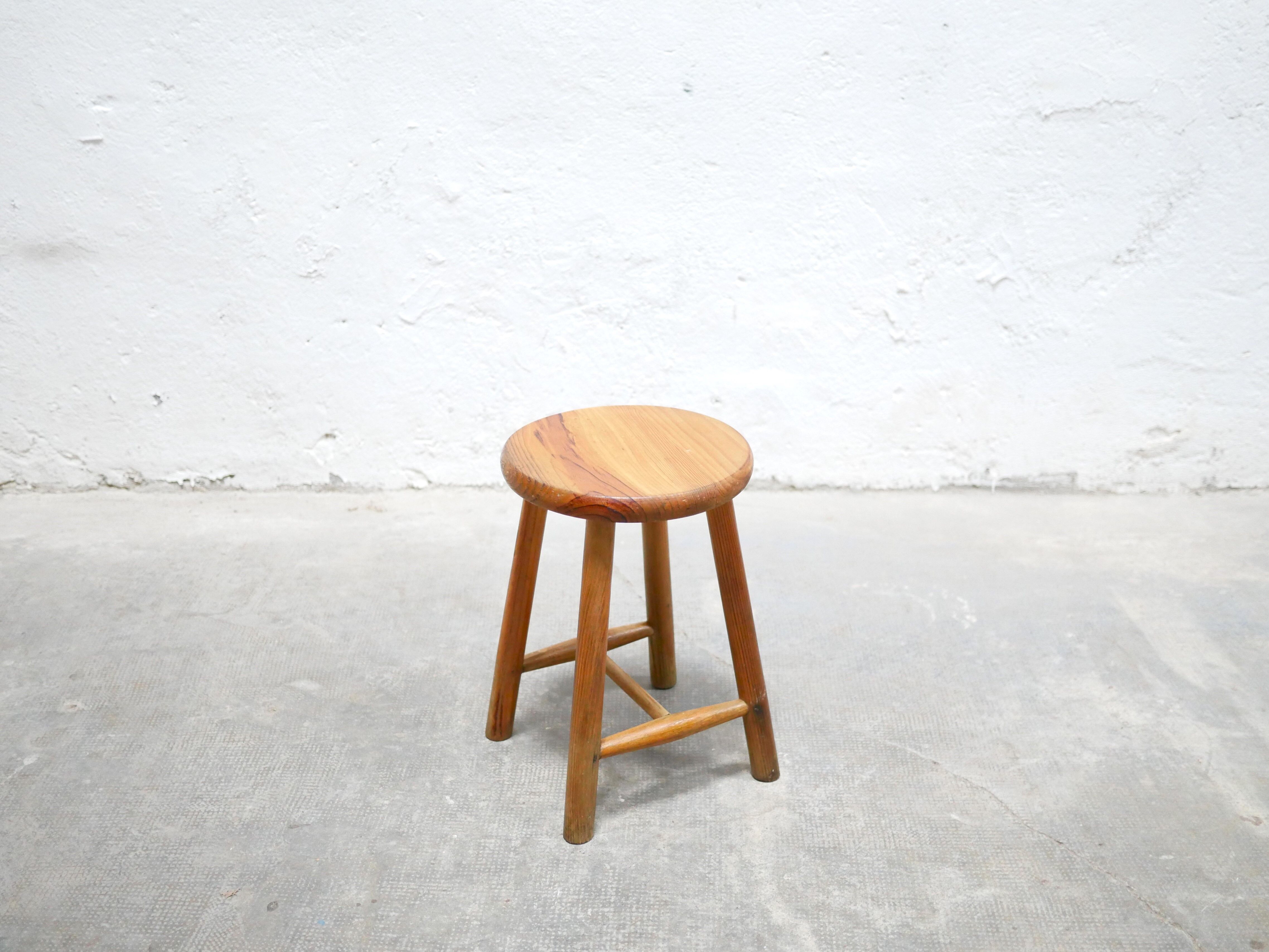 Vintage pine stool