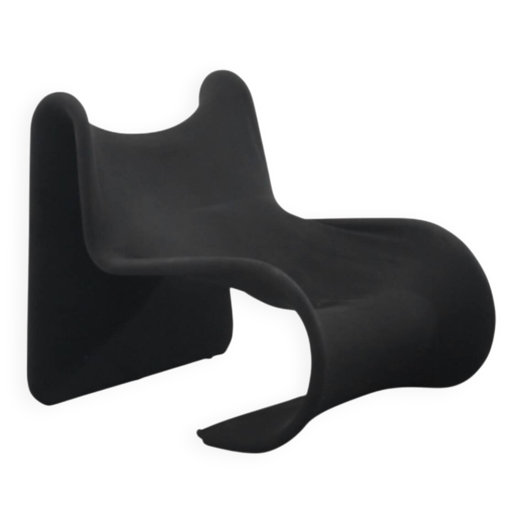 Black Tormentia lounge chair by Enrico Cesana for Busnelli