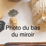 Wooden mirror 37x60 cm, 80s