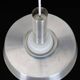 Rare pendant lamp / aluminum / opaline glass / Space Age / Mid-Century Danish Modern design / 1960s / 1970s