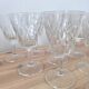 Set of 10 Chiseled Glass Wine Glasses from the 60s
