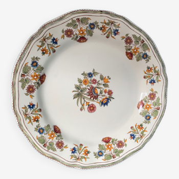 Porcelain plate of gien moustier olerys 25 cm diameter nine