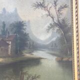 Trumeau with landscape