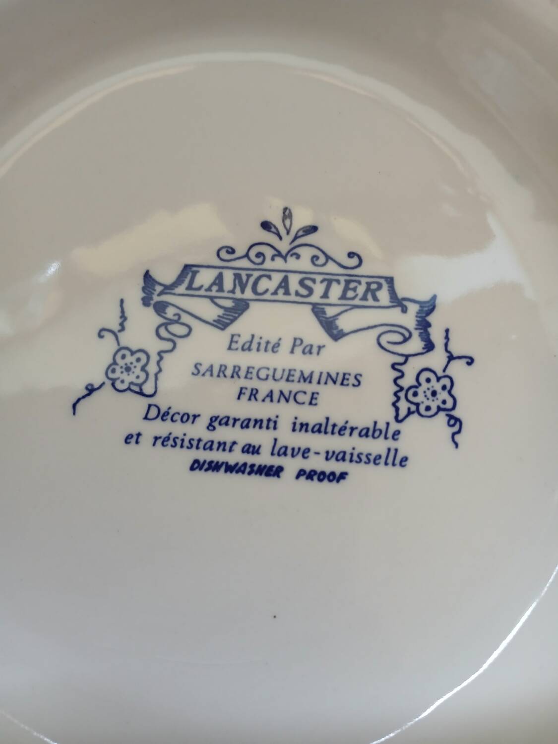 Antique "Lancaster" soup tureen from Sarreguemines