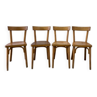 Série de 4 chaises bistrot Baumann