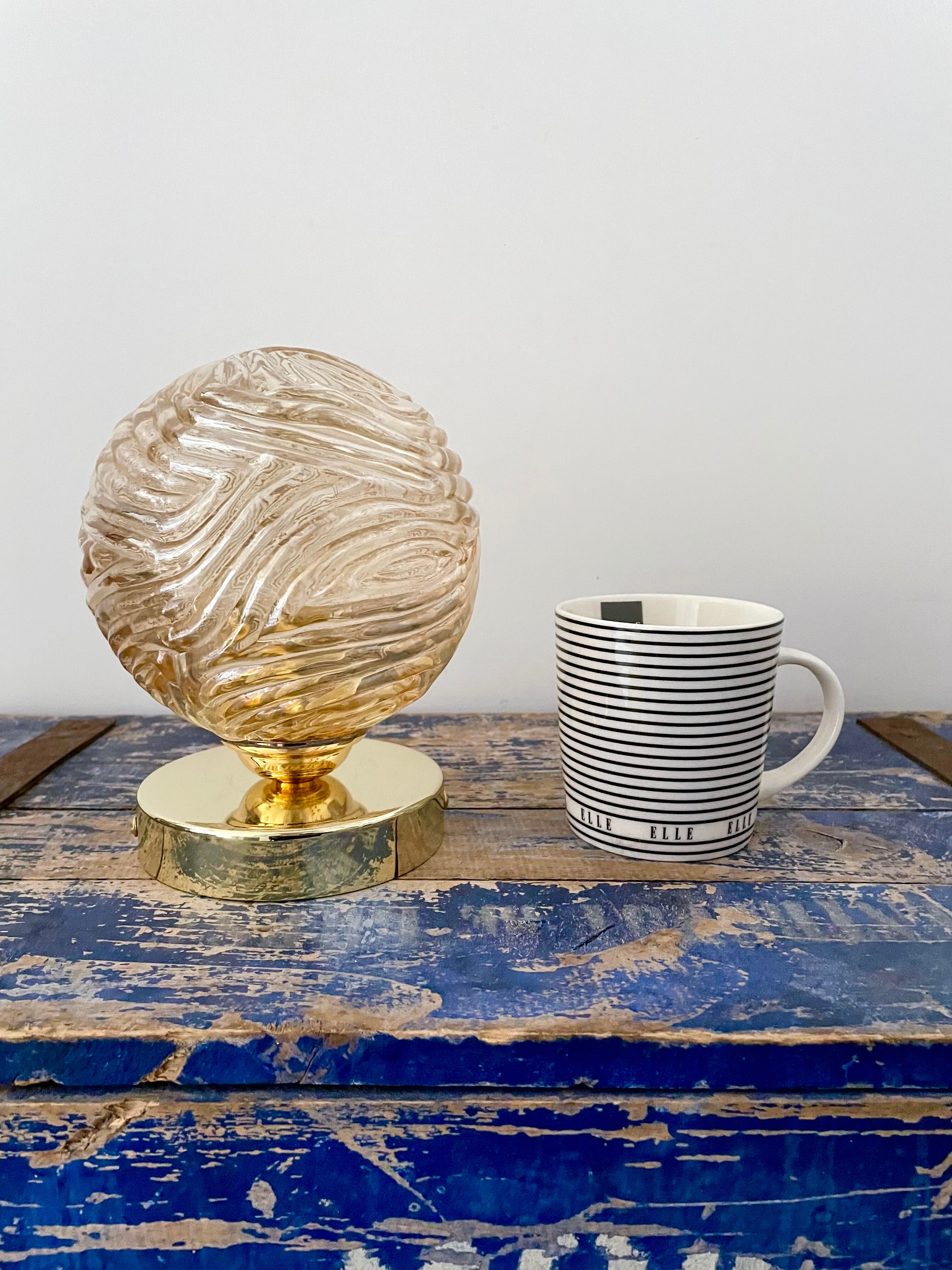 Vintage globe lamp electrified electrified to new