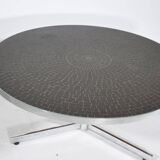 1970s Coffee Mosaic Table by Heinz Lilienthal