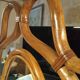 Antique curved rattan mirror – 175 cm – Art Nouveau elegance