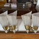 Pair of double sconces in brass 1950