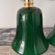 Pair of green opaline wall lights