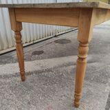 Farmhouse table turned foot and light wood 250cm