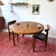 Expandable oak table, denmark 1960s/1970s, vintage, mid-c modern