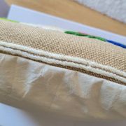 Vintage embroidered cushion