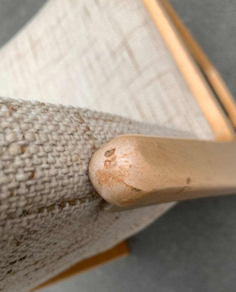 Set of German sled chairs from the mid-century, 1960s.