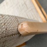 Set of German sled chairs from the mid-century, 1960s.