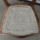 Antique chair, restored, rope seat, late 19th century.