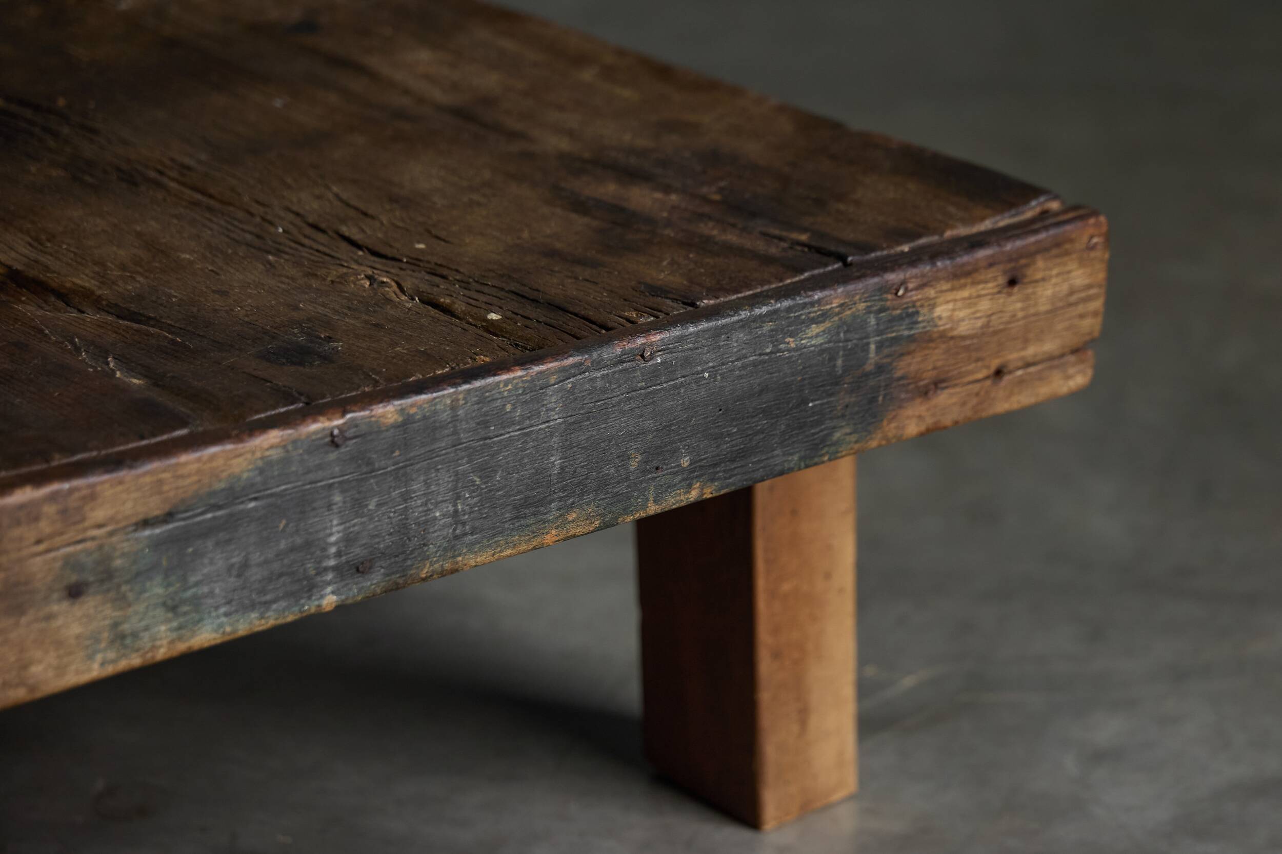 Low Farmhouse Coffee Table, France, Late 19th Century