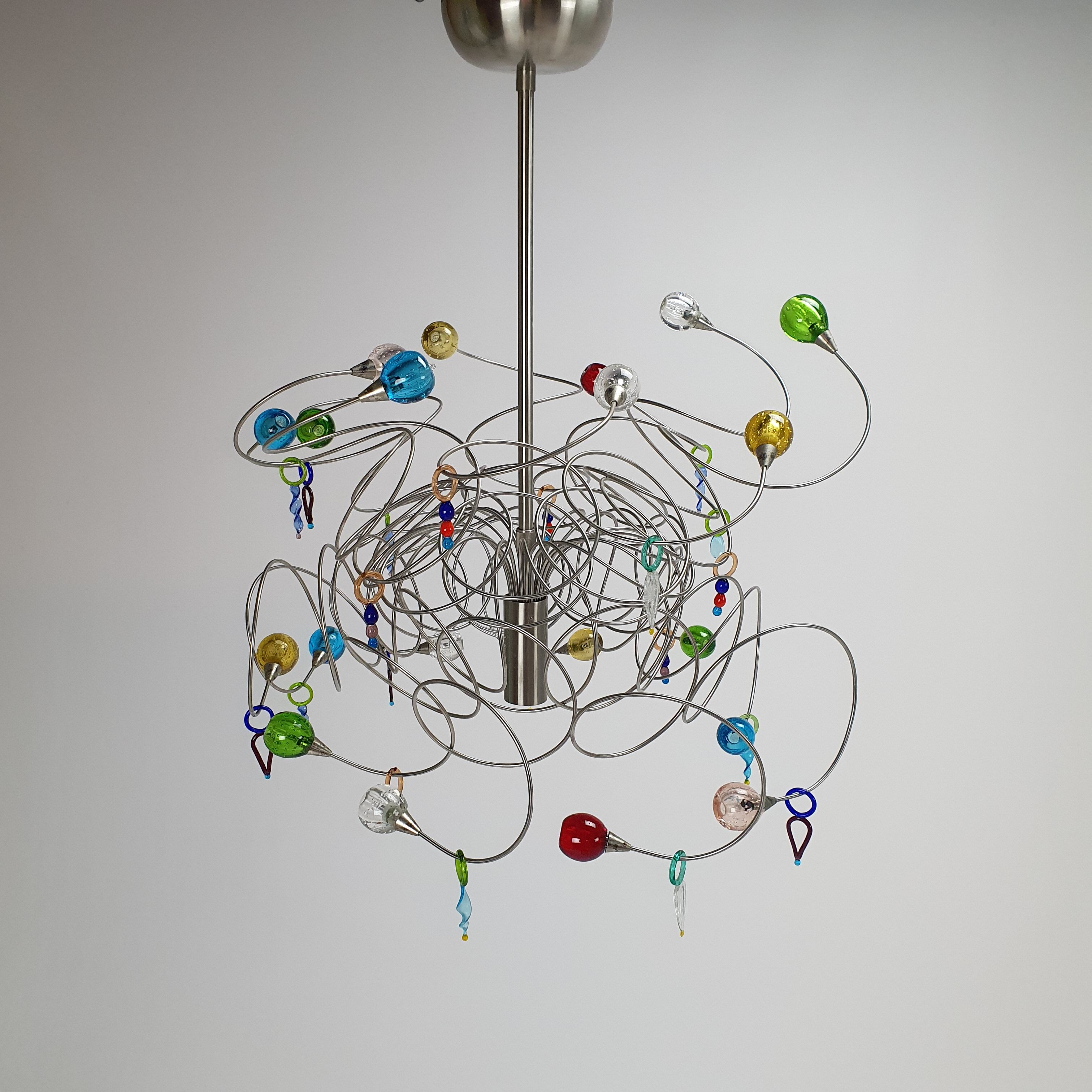 Harco Loor Strawberry Design Hanging Lamp, 1990s