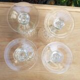 4 verres à pied