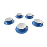 Set of 5 cups and coffee saucers, Villeroy Boch
