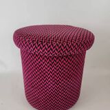 Vintage pouf stool from the 70s and 80s