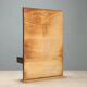 Antique console with a walnut mirror and green marble, Italy, 20th century.