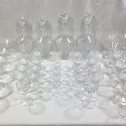 Art deco crystal glass service