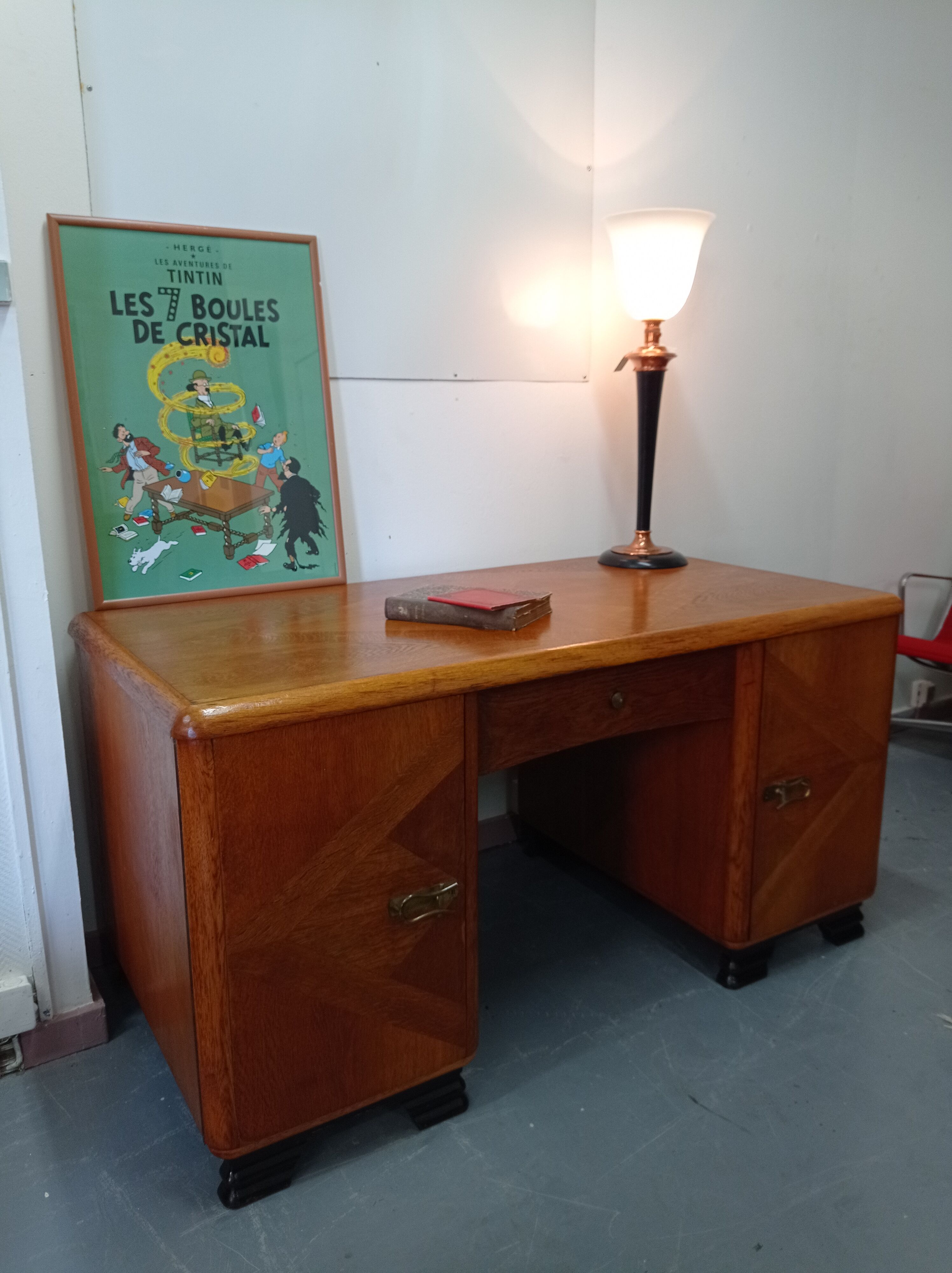 Bureau art déco marqueterie