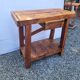 Wooden workbench 101×90cms with 1 drawer