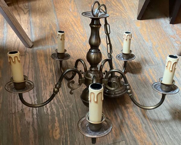 Lustre vintage cinq branches