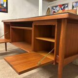 Danish double-sided desk in teak, 1960.