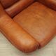 Fauteuil orange, design italien, années 1970, fabricant : Mimo Padova