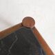 Vintage oak coffee table with a slate top in an oak frame, 1960s.