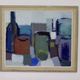 Mid-century original swedish oil on canvas "still life" by gösta falck