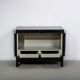 Ebonized brutalist bar cabinet by J. Batenburg for MI Belgium, 1960s