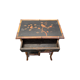 Antique Victorian Bamboo Side Table With Chinoiserie Lacquer Finish, late 1