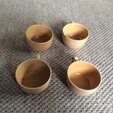 Series of 4 sandstone cups