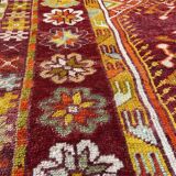 Antique turkish handmade rug, wool rug, anatolian  rug, 144 x 95 cm