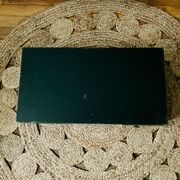 Vintage painter's chest in dark green wood