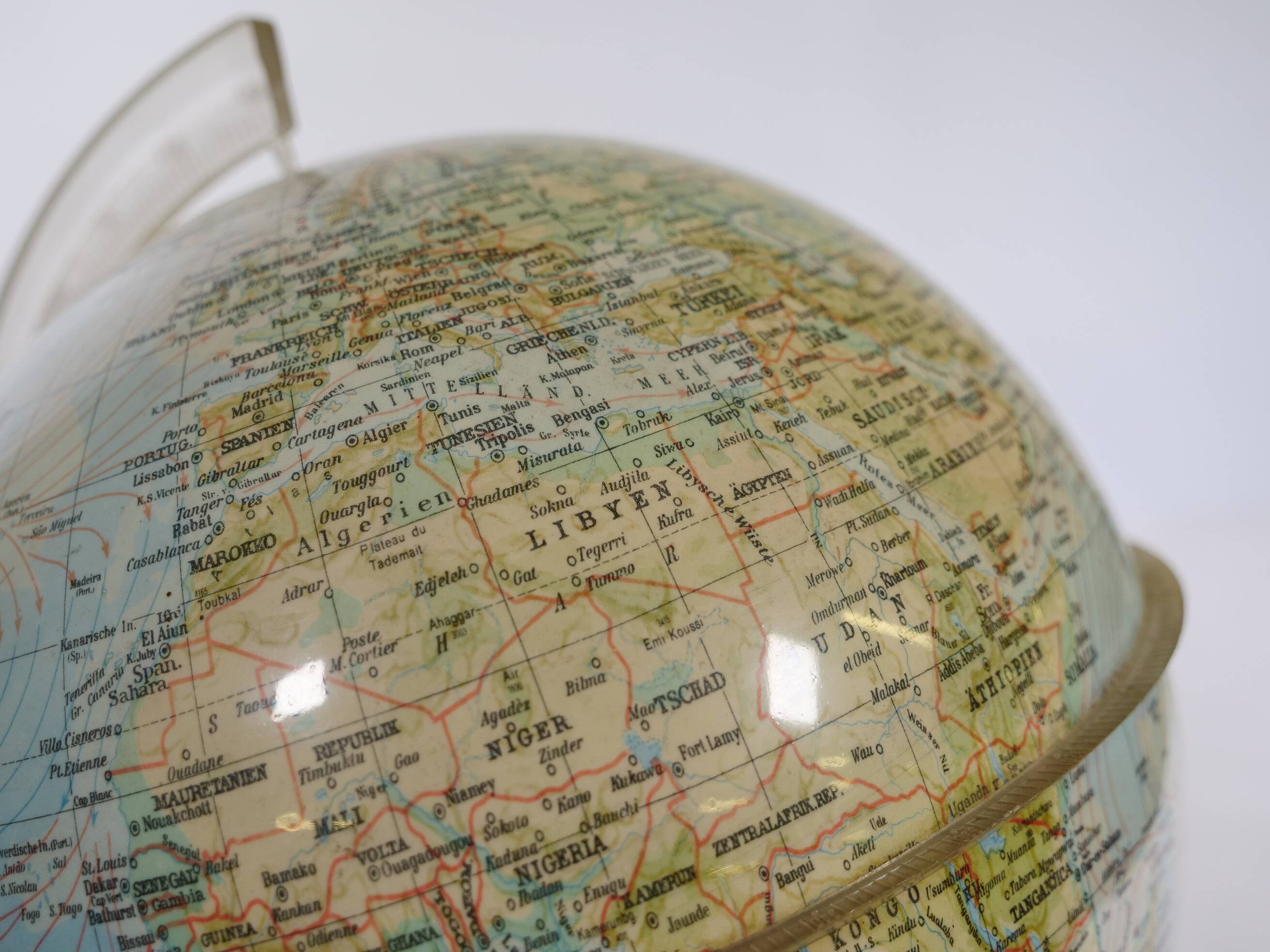 Space Age Illuminated Globe by Marco Polo for Südwest Verlag, 1970s