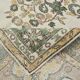 6x10 Beige & Green Geometric Pattern Anatolian Vintage Rug, 185x296 Cm