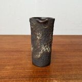 Brutalist Carafe Vase West German in Fat Lava Ceramic from the 1960s by Jopeko