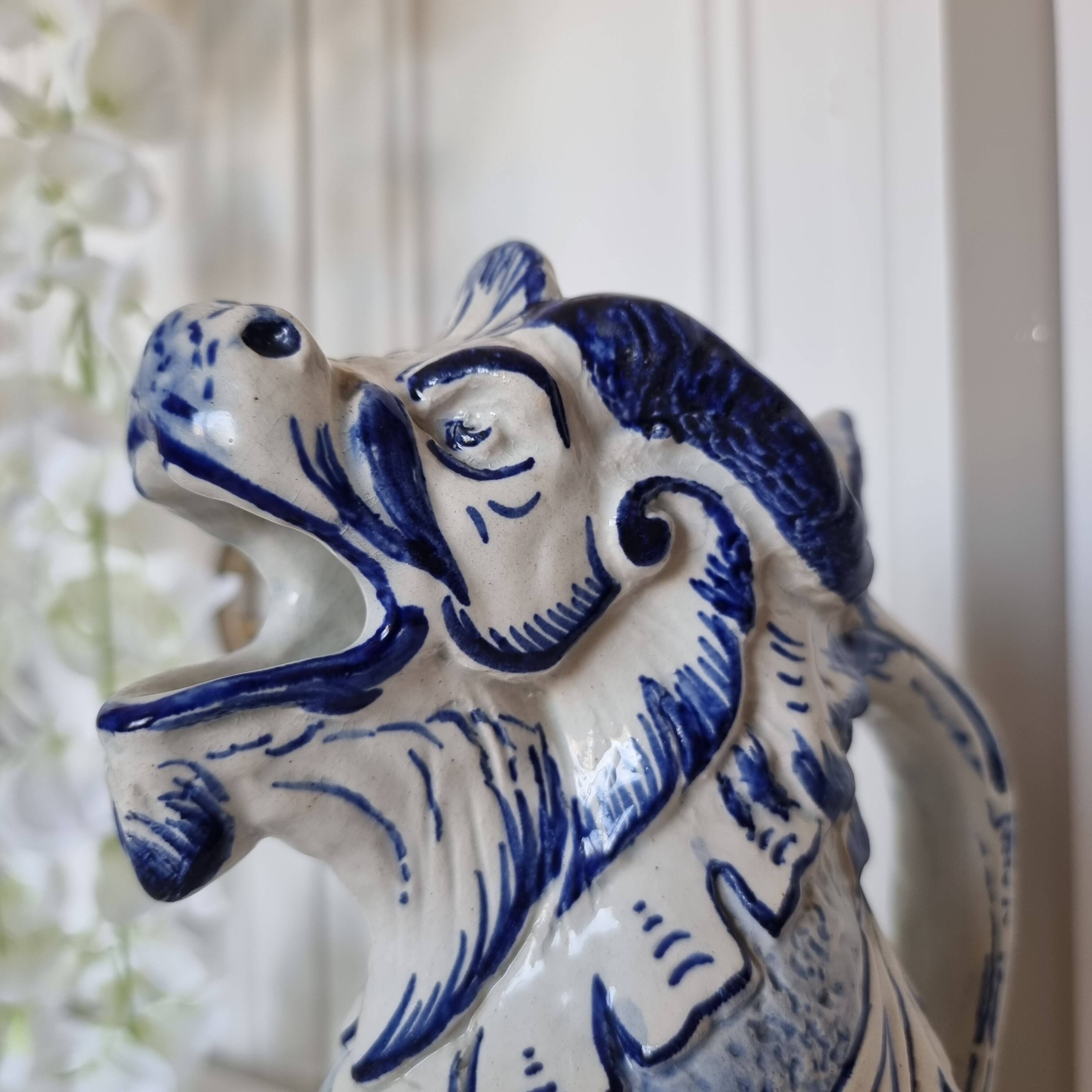 Aquamanil Pitcher with Chimera by Émile Gallé, 1890-1900