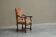 Sheep Bone Armchair in solid wood and 19th-century upholstery