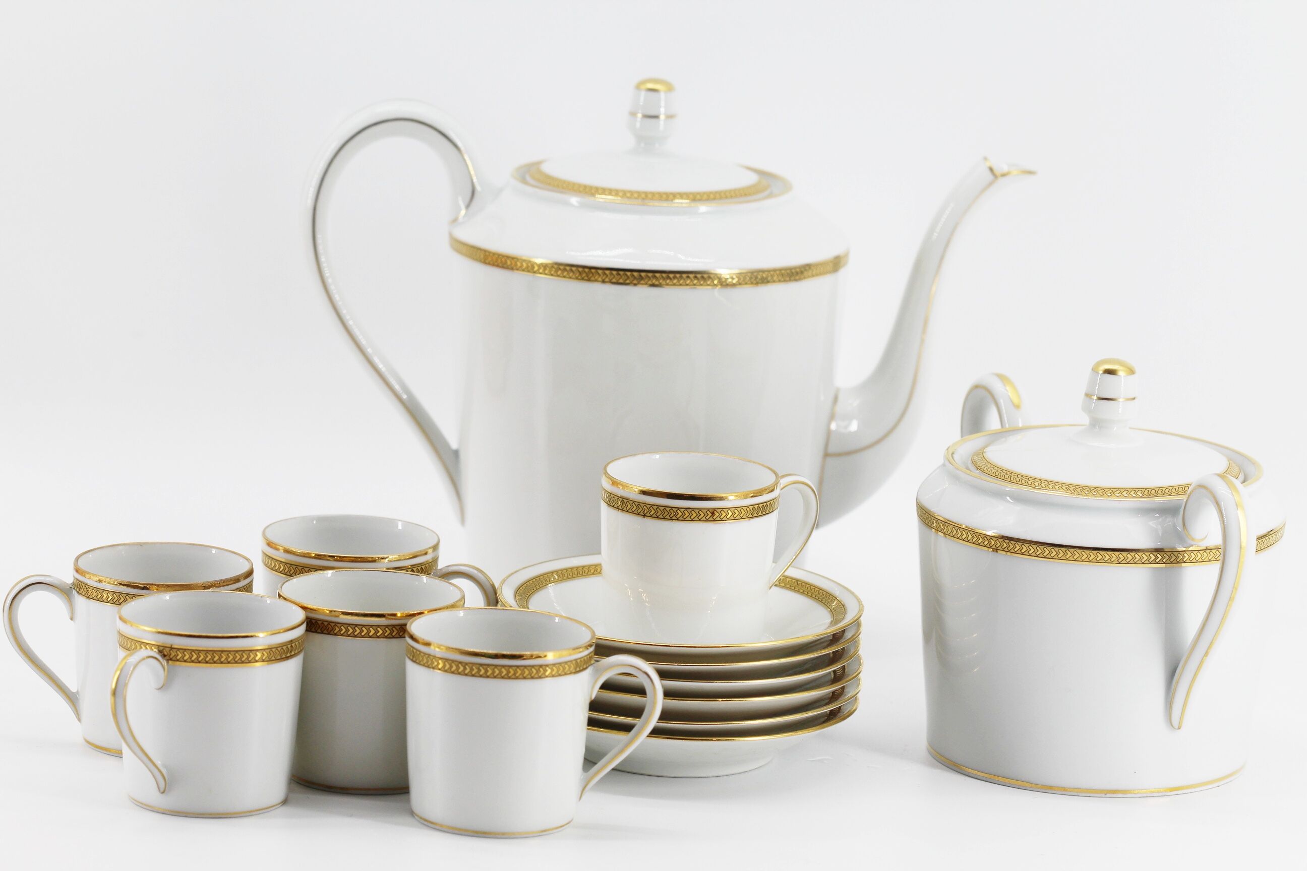 Coffee service in porcelain haviland limoges