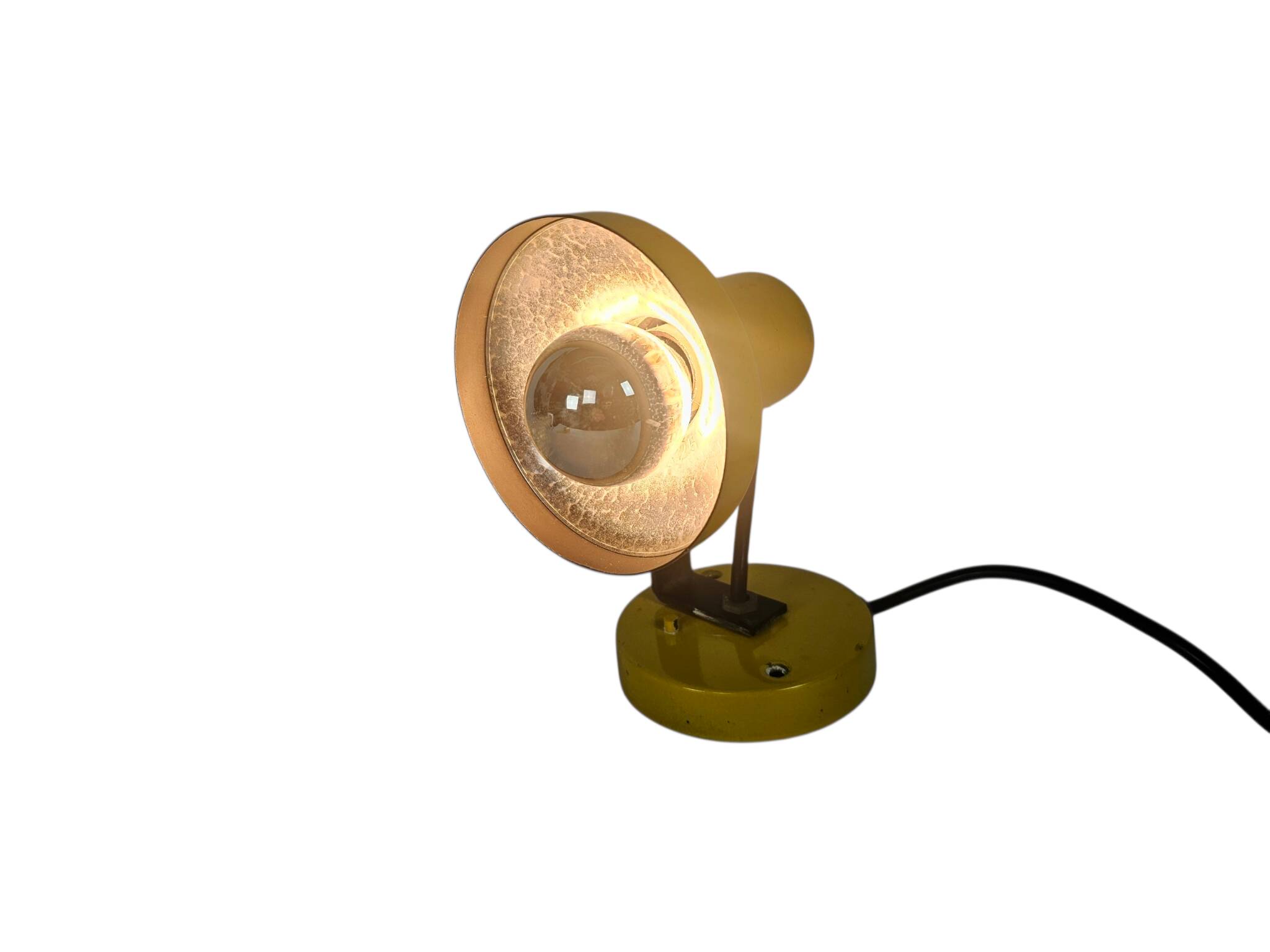 Philips - NWS 85 - wall spotlight - Space Age lighting - yellow - 70's