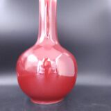 Oxblood red bottle vase China Early 20th century height 34 cm
