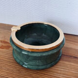 Green alabaster ashtray