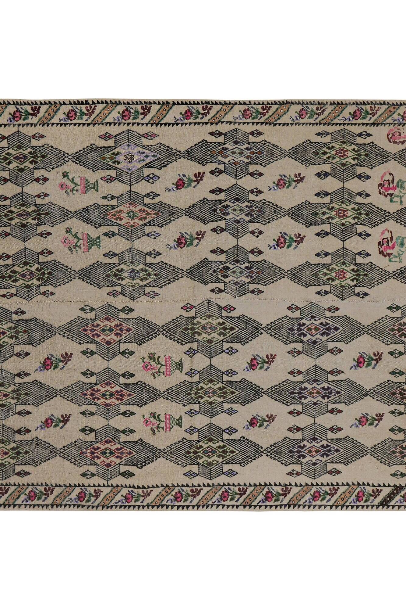 Kilim turc vintage tissé main 172x233 cm