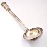 Empire ladle in silver metal SFAM - "Sans embarrass" model with winged shell laurel crown